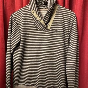DKNY89, striped button‎ shirt-Long sleeved